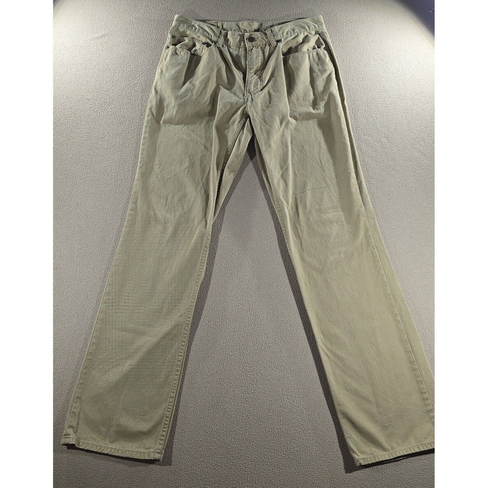 Polo Ralph Lauren 650 Khaki Straight Leg Men's Cotton Denim 32x32 Jeans